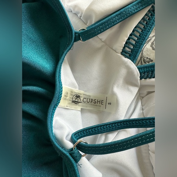 Emerald Teal Cupshe One Piece Swimsuit - Picture 5 of 8